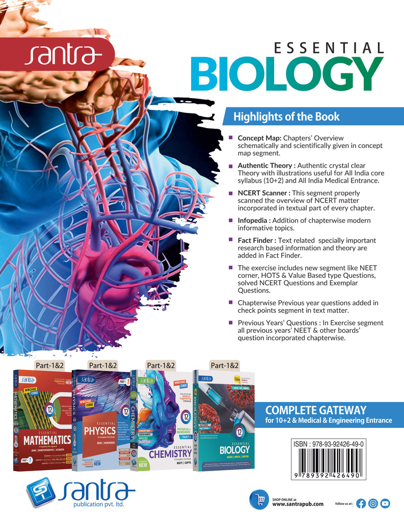 ESSENTIAL BIOLOGY -11 (VOL1 & 2)(Eng.Version)2025 – Santra Publication